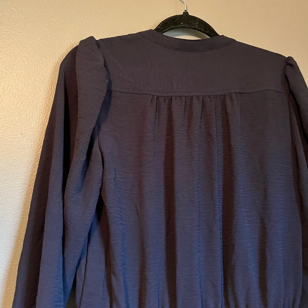 NWOT Tommy Hilfiger Sz 6 Womens Black Long Sleeve Drawstring Shirtdress Ret $129
